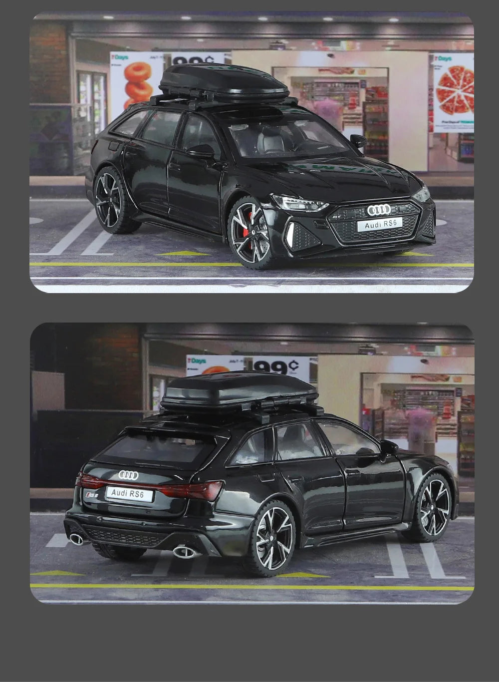 1:32 Audi RS6 – Alloy Diecast Car with Sound & Light | Openable Doors | Gift for Kids & Adults – OksadeLtd™