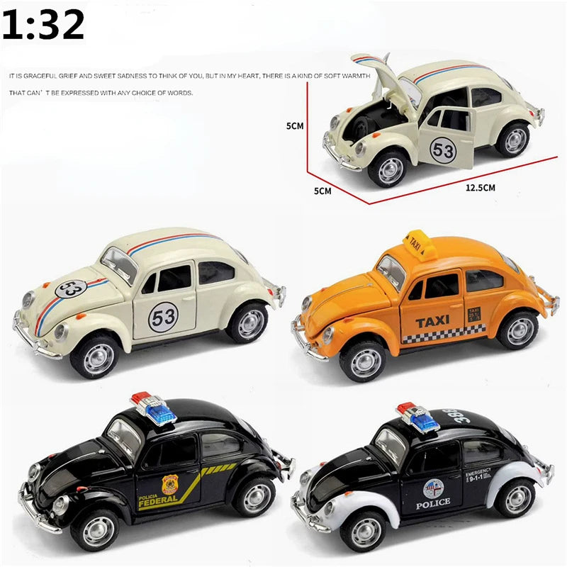 1:32 Classic Beetle – Diecast Metal Toy Car with Pull-Back Function | Kids Gift Model A931 – OksadeLtd™