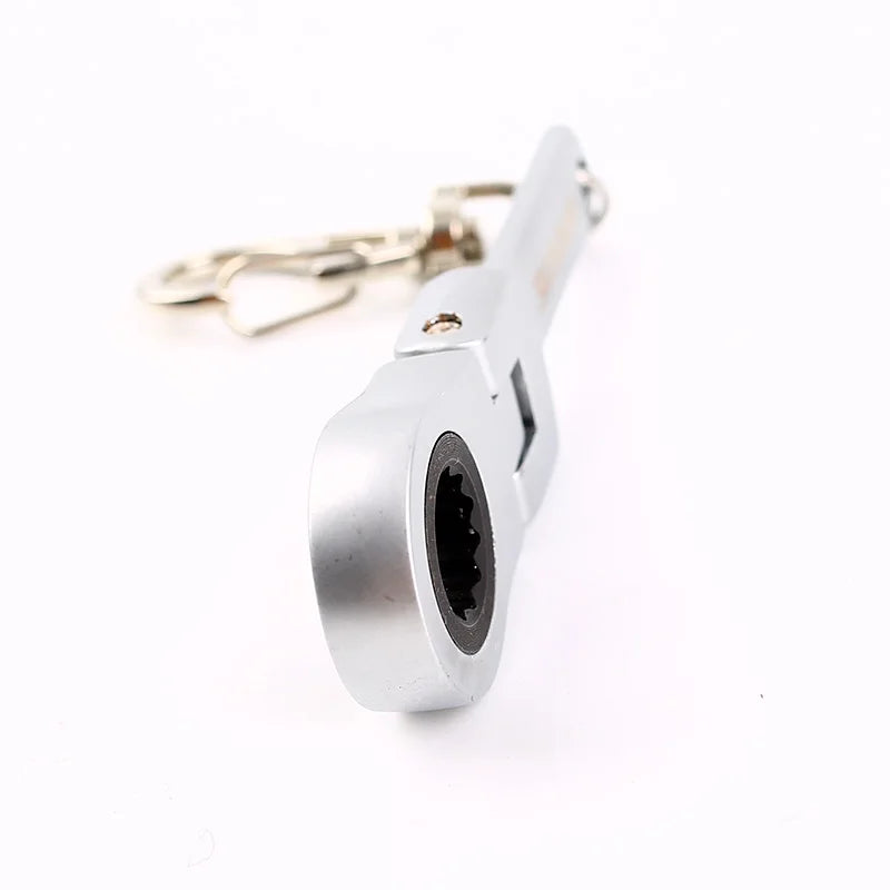 Tuningkeychains JDM Car Auto Tuning Parts 10mm Ratchet Wrench Keychain Keyring Key Ring Metal
