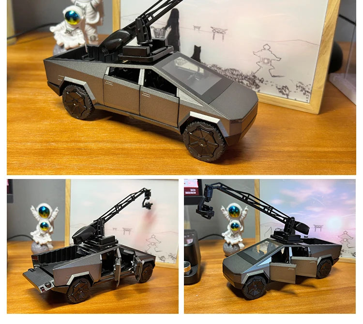 1:32 Cybertruck Diecast Pickup – Sound & Light Metal Toy Truck for Boys (Age 3+) – OksadeLtd™