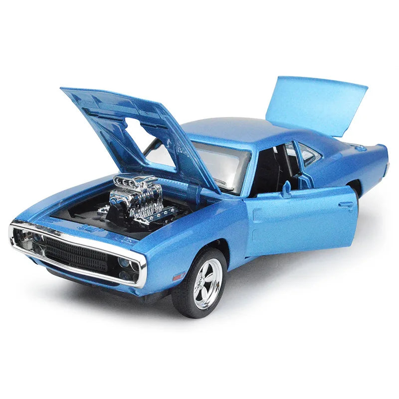 1:32 1970 Dodge Charger – Diecast Sports Car with Sound & Light | Pull-Back Toy Gift – OksadeLtd™