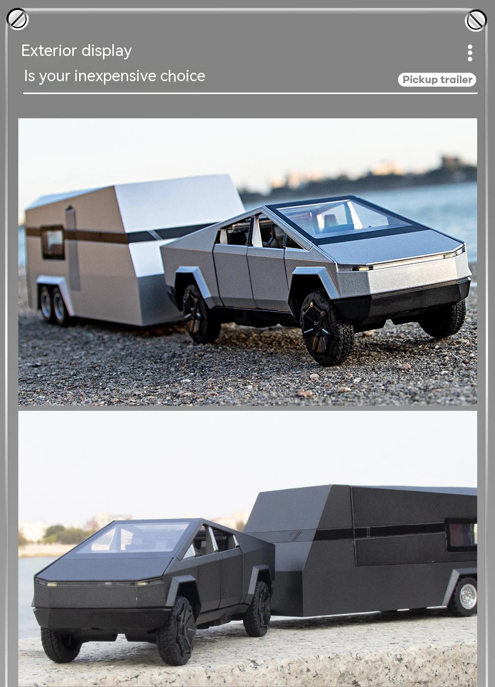 1:32 Cybertruck Diecast Pickup – Sound & Light Metal Toy Truck for Boys (Age 3+) – OksadeLtd™