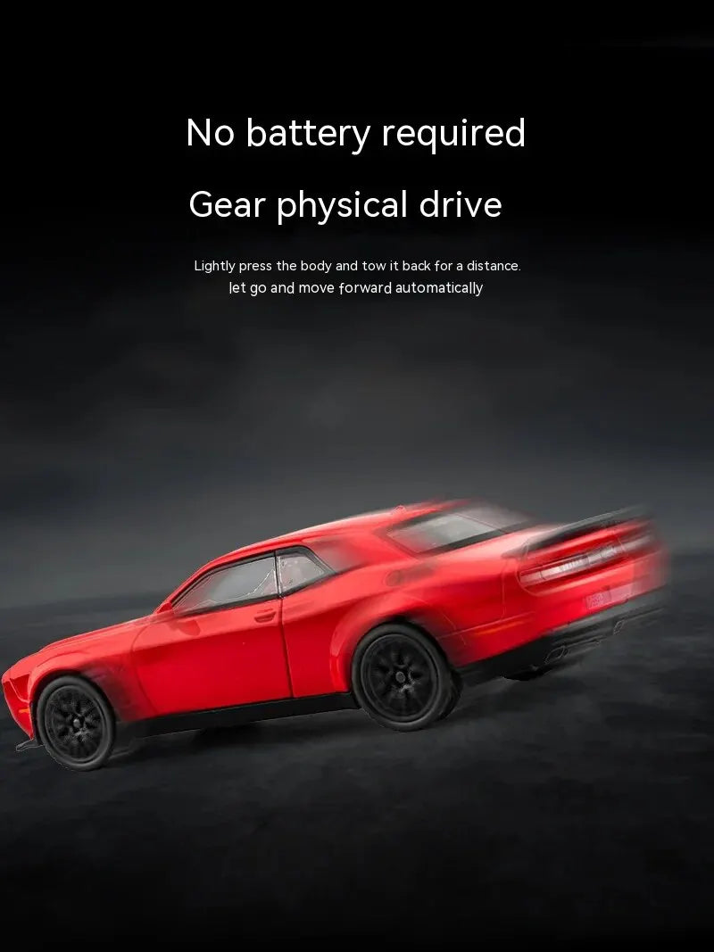 1:32 Dodge Hellcat Diecast Car – Pull Back, Sound & Light | Metal Model – OksadeLtd™
