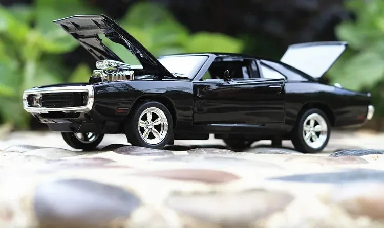 1:32 1970 Dodge Charger – Diecast Sports Car with Sound & Light | Pull-Back Toy Gift – OksadeLtd™