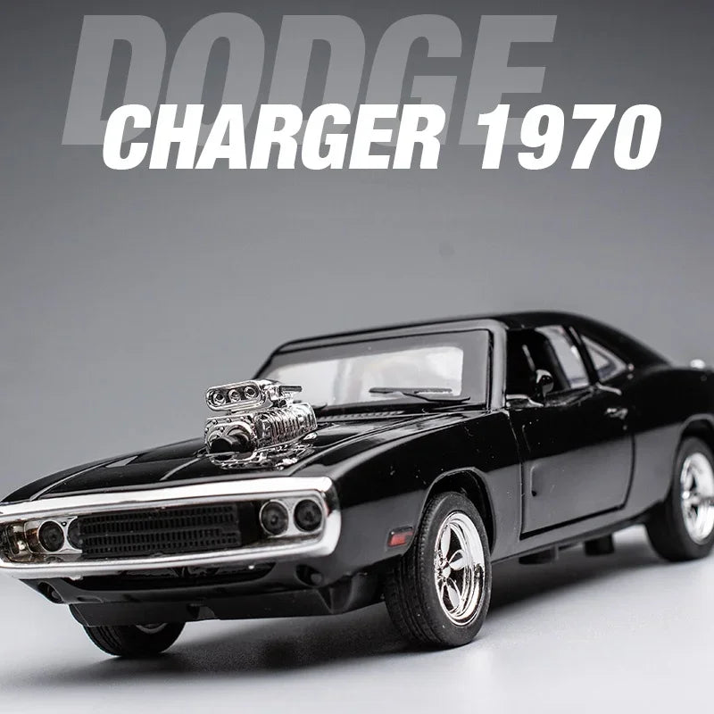 1:32 1970 Dodge Charger – Diecast Sports Car with Sound & Light | Pull-Back Toy Gift – OksadeLtd™
