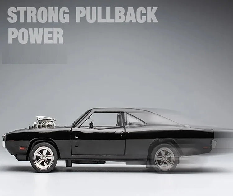 1:32 1970 Dodge Charger – Diecast Sports Car with Sound & Light | Pull-Back Toy Gift – OksadeLtd™