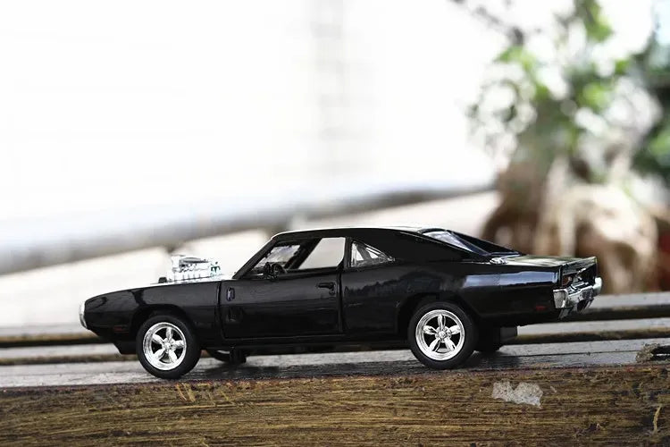 1:32 1970 Dodge Charger – Diecast Sports Car with Sound & Light | Pull-Back Toy Gift – OksadeLtd™