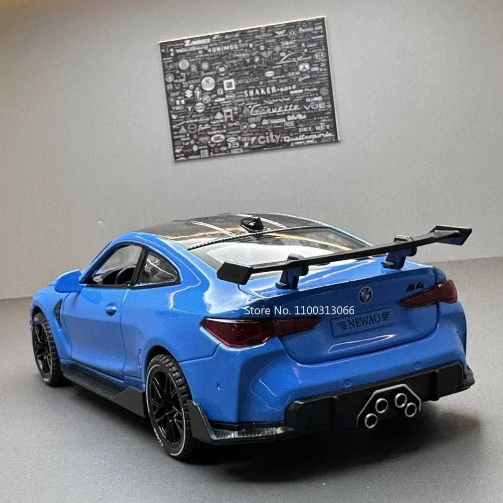 1:32 M4 Sport Car – Alloy Diecast Model with Sound & Light | Kids Toy & Birthday Gift – OksadeLtd™