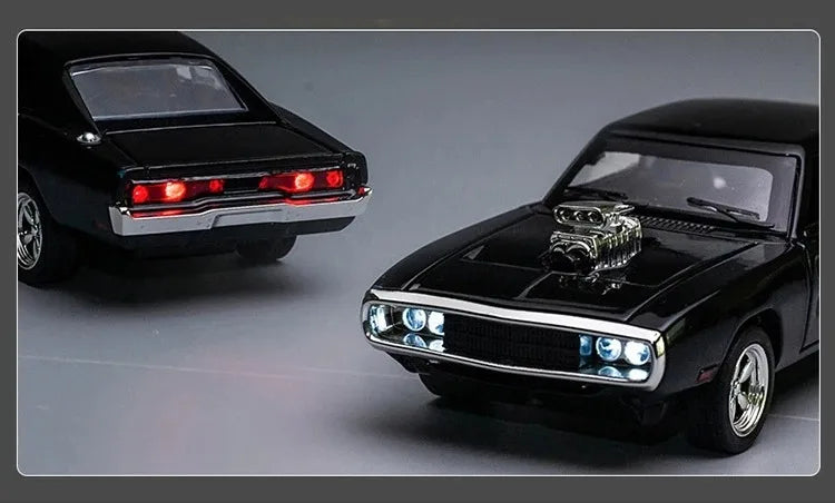 1:32 1970 Dodge Charger – Diecast Sports Car with Sound & Light | Pull-Back Toy Gift – OksadeLtd™