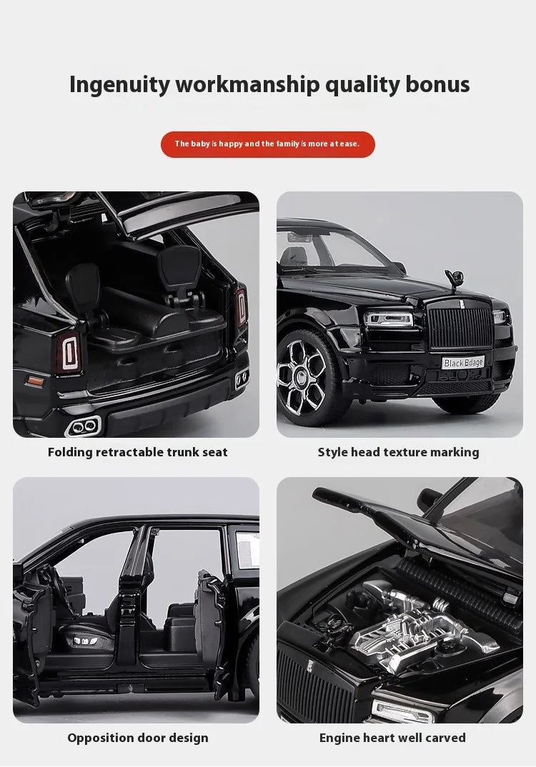 1:32 Luxury Business Car – Alloy Model with Sound & Light | Console Decoration & Gift – OksadeLtd™