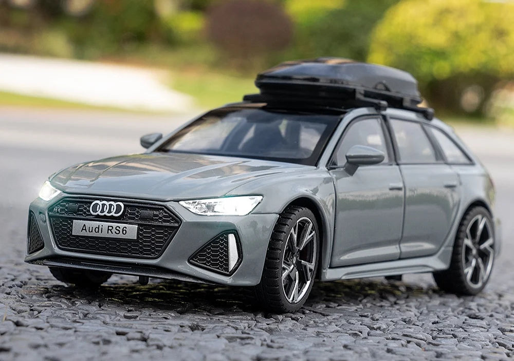 1:32 Audi RS6 – Alloy Diecast Car with Sound & Light | Openable Doors | Gift for Kids & Adults – OksadeLtd™
