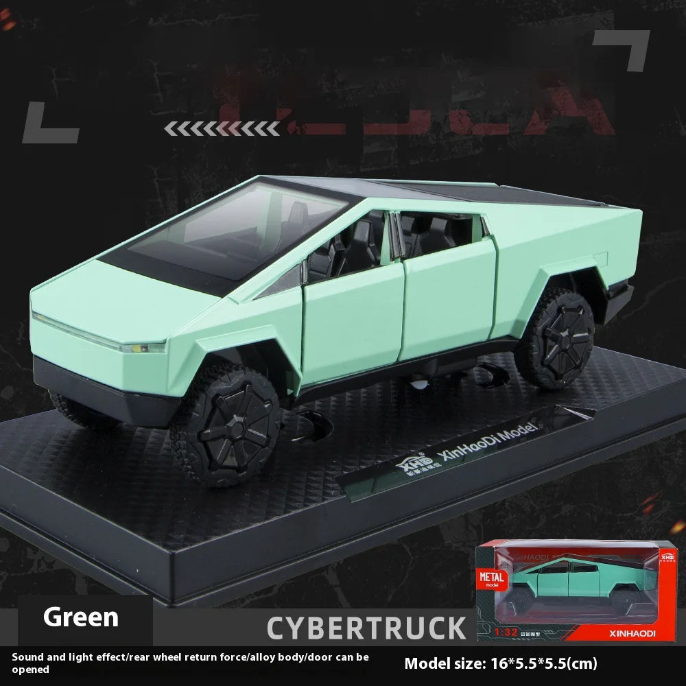 1:32 Cybertruck Diecast Pickup – Sound & Light Metal Toy Truck for Boys (Age 3+) – OksadeLtd™