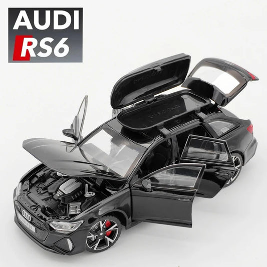 1:32 Audi RS6 – Alloy Diecast Car with Sound & Light | Openable Doors | Gift for Kids & Adults – OksadeLtd™