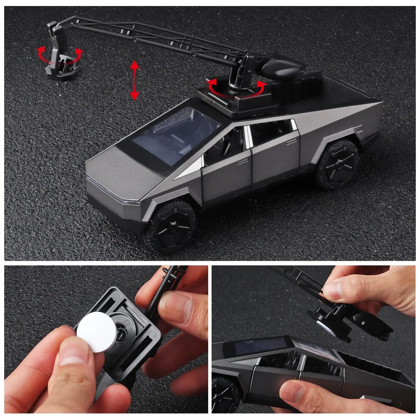 1:32 Cybertruck Diecast Pickup – Sound & Light Metal Toy Truck for Boys (Age 3+) – OksadeLtd™