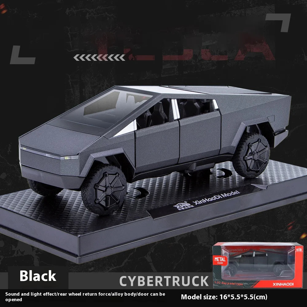 1:32 Cybertruck Diecast Pickup – Sound & Light Metal Toy Truck for Boys (Age 3+) – OksadeLtd™