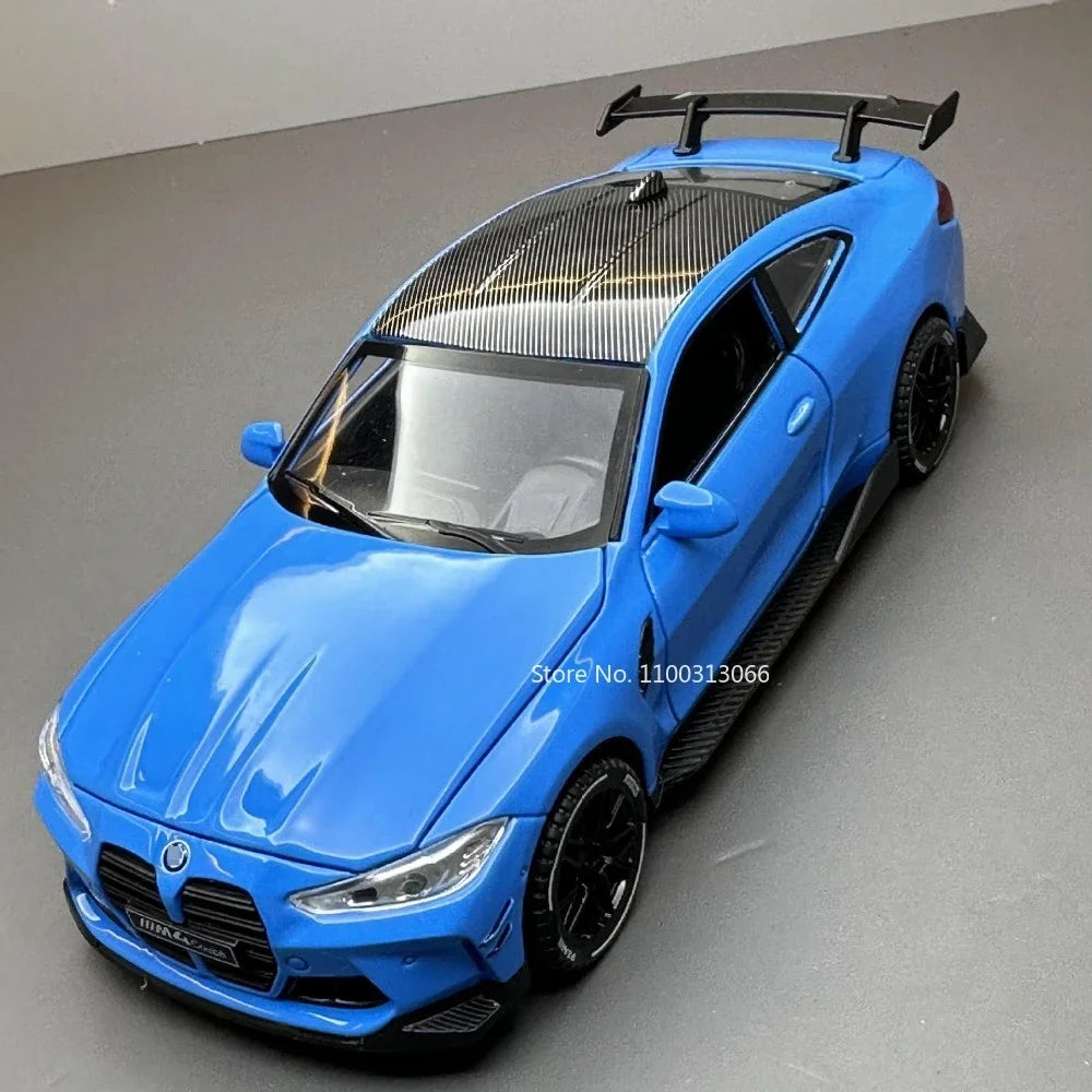 1:32 M4 Sport Car – Alloy Diecast Model with Sound & Light | Kids Toy & Birthday Gift – OksadeLtd™