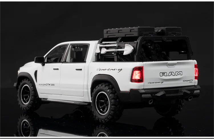 1:32 Dodge Mammoth 1000 TRX – Diecast Alloy Pickup Truck with Sound & Light | Off-Road Toy Gift – OksadeLtd™