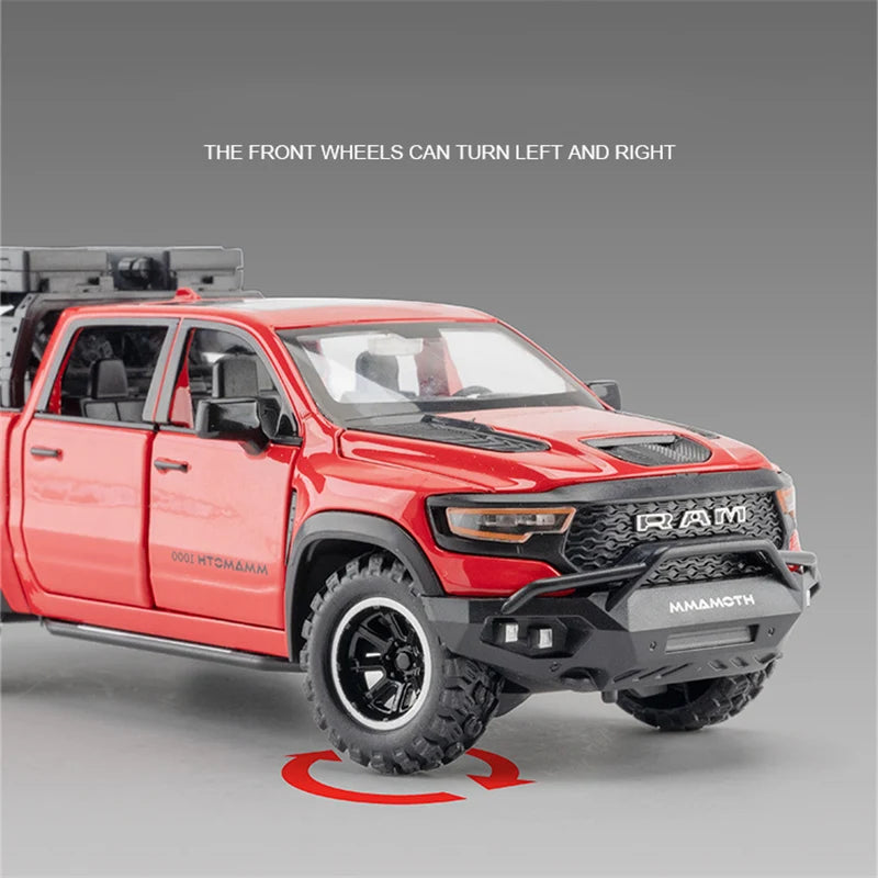 1:32 Dodge Mammoth 1000 TRX – Diecast Alloy Pickup Truck with Sound & Light | Off-Road Toy Gift – OksadeLtd™