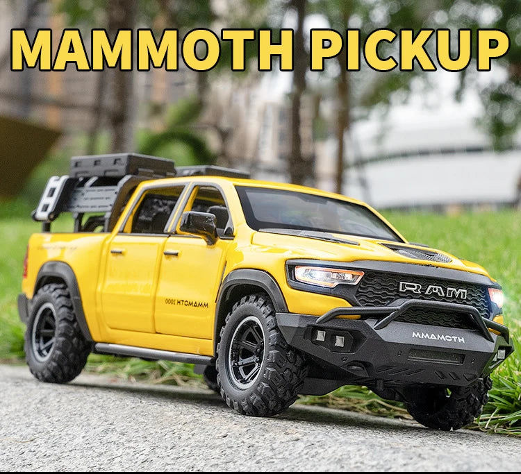 1:32 Dodge Mammoth 1000 TRX – Diecast Alloy Pickup Truck with Sound & Light | Off-Road Toy Gift – OksadeLtd™