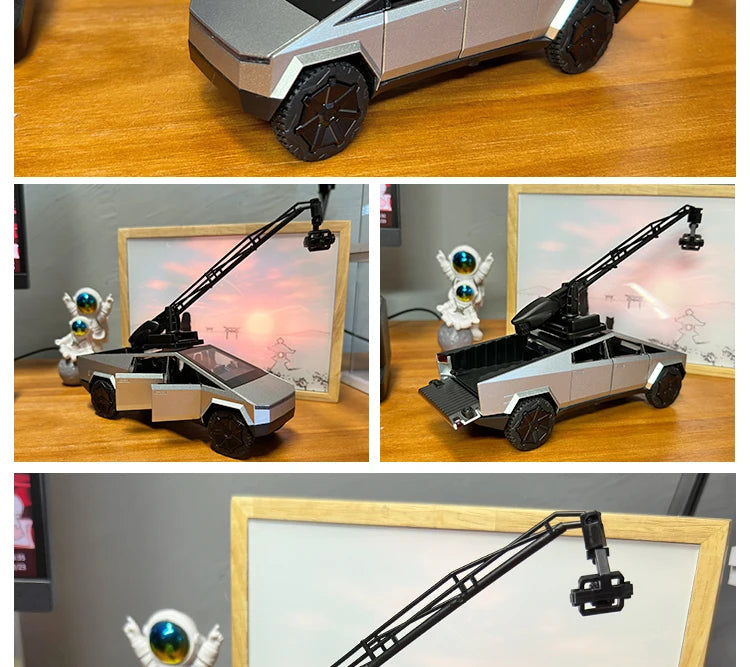1:32 Cybertruck Diecast Pickup – Sound & Light Metal Toy Truck for Boys (Age 3+) – OksadeLtd™