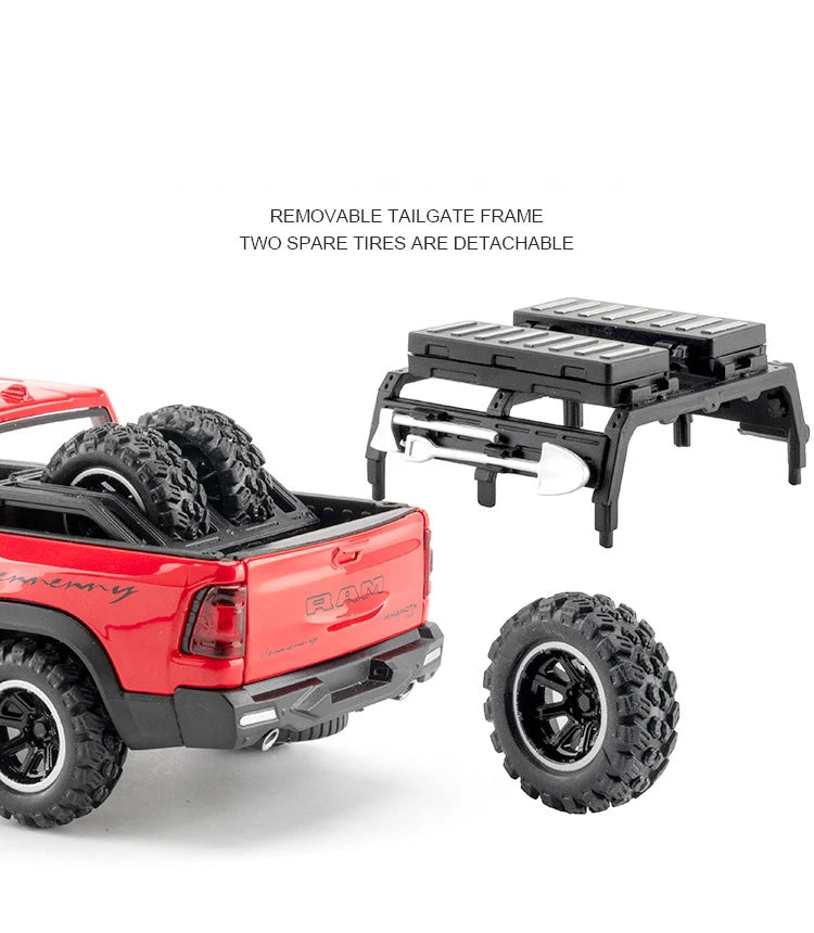 1:32 Dodge Mammoth 1000 TRX – Diecast Alloy Pickup Truck with Sound & Light | Off-Road Toy Gift – OksadeLtd™