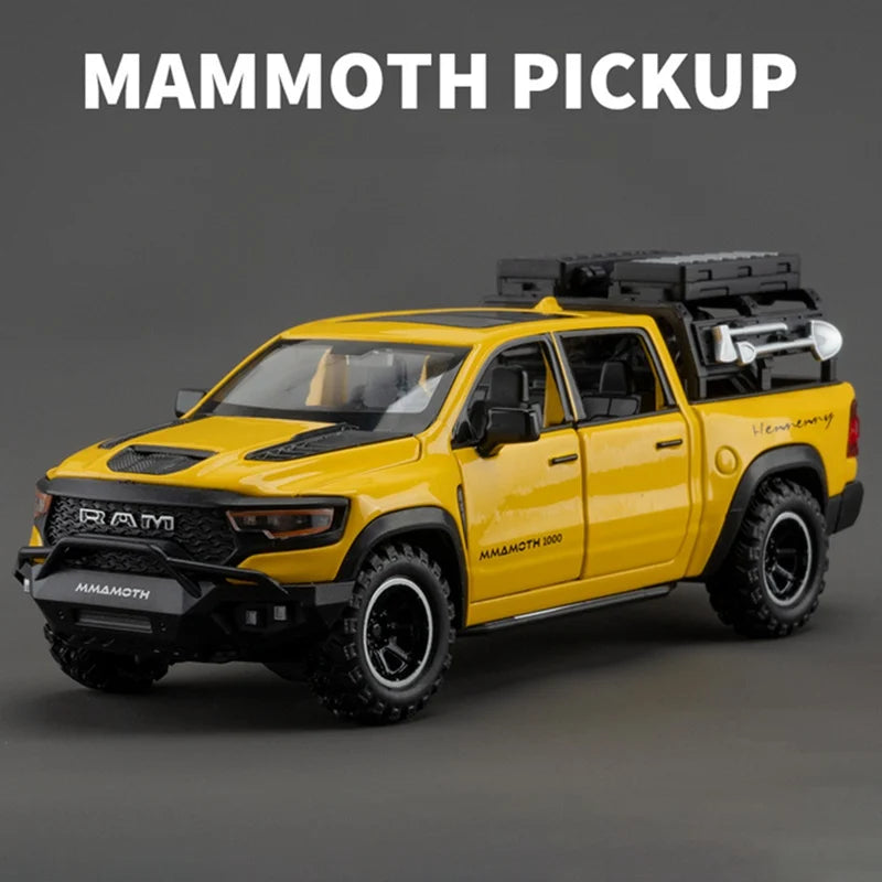 1:32 Dodge Mammoth 1000 TRX – Diecast Alloy Pickup Truck with Sound & Light | Off-Road Toy Gift – OksadeLtd™