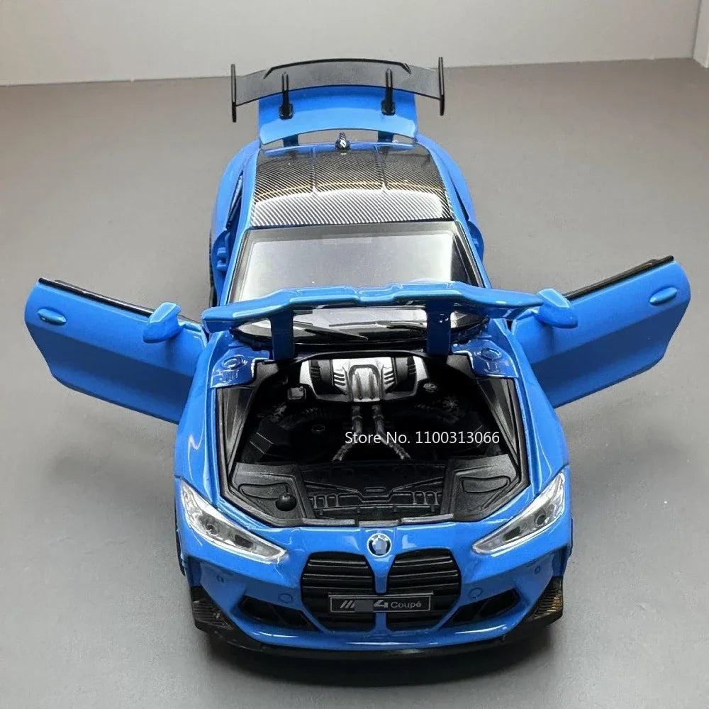 1:32 M4 Sport Car – Alloy Diecast Model with Sound & Light | Kids Toy & Birthday Gift – OksadeLtd™