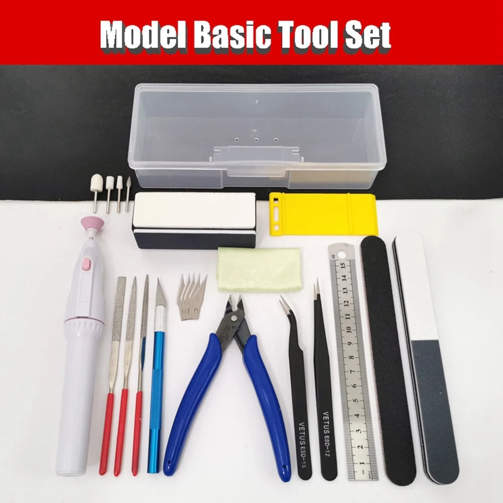 Model Basic Tools for Craft DIY Model Car Hobby Building Repairing Assembly Tool Handmade Scissors Tweezers Building Making Kit