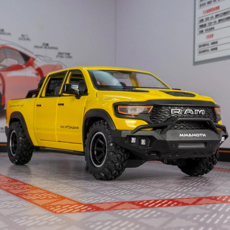 1:32 Dodge Mammoth 1000 TRX – Diecast Alloy Pickup Truck with Sound & Light | Off-Road Toy Gift – OksadeLtd™