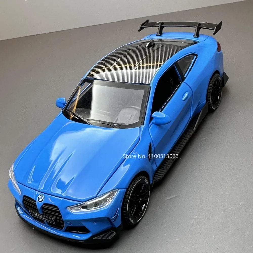 1:32 M4 Sport Car – Alloy Diecast Model with Sound & Light | Kids Toy & Birthday Gift – OksadeLtd™