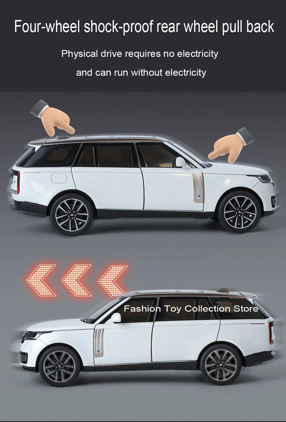 1:32 Range Rover SV 2022 – Alloy Diecast Car with Sound & Light | Pull-Back Toy & Decoration – OksadeLtd™