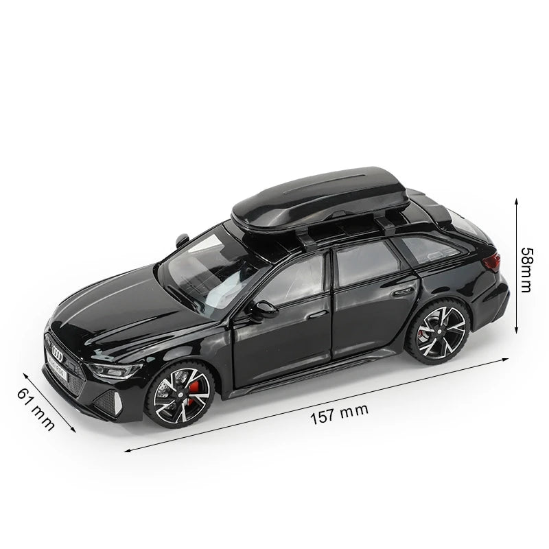 1:32 Audi RS6 – Alloy Diecast Car with Sound & Light | Openable Doors | Gift for Kids & Adults – OksadeLtd™