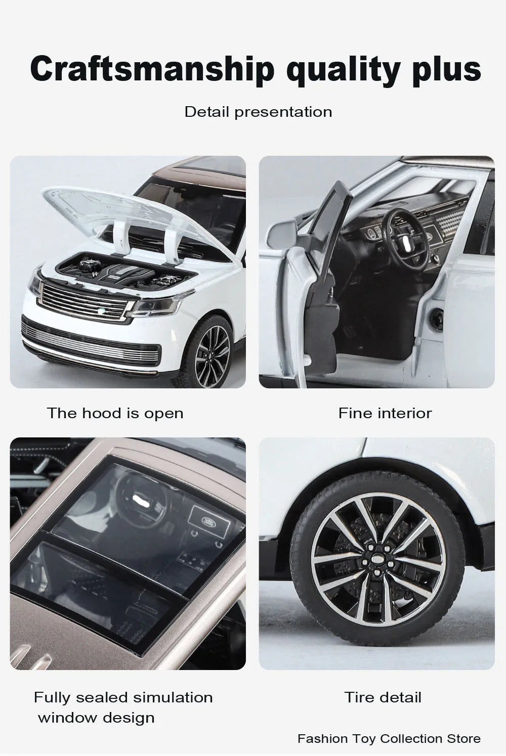 1:32 Range Rover SV 2022 – Alloy Diecast Car with Sound & Light | Pull-Back Toy & Decoration – OksadeLtd™