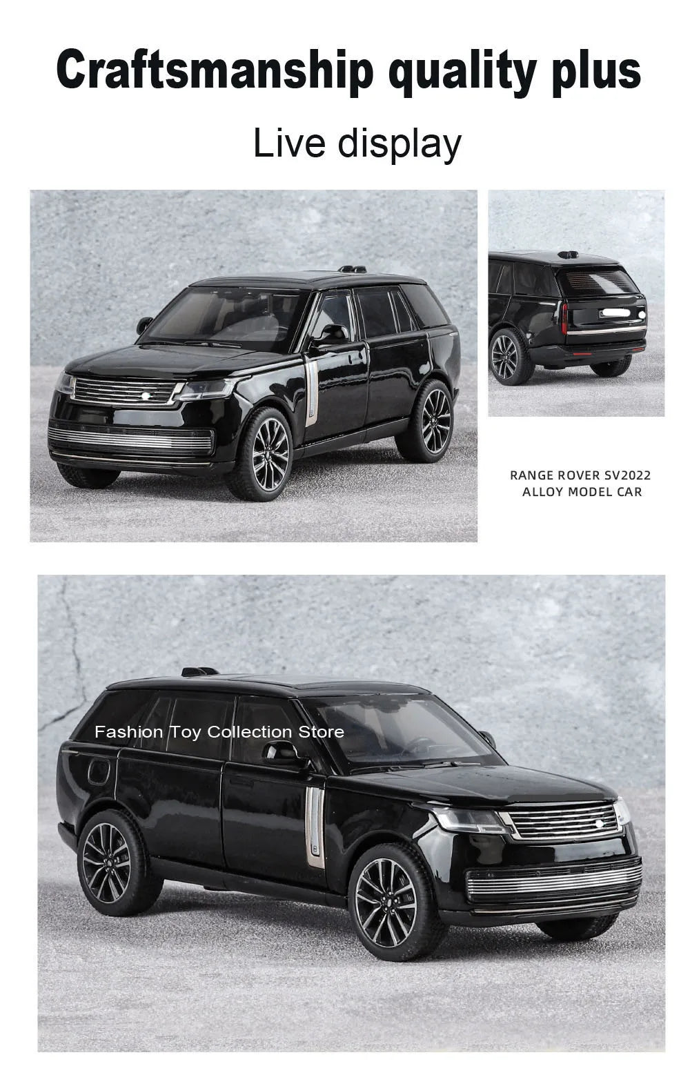 1:32 Range Rover SV 2022 – Alloy Diecast Car with Sound & Light | Pull-Back Toy & Decoration – OksadeLtd™