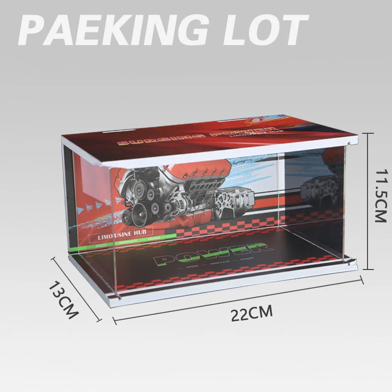 Diorama 1 32 Garage for Diecast Model Car Toy Display Case PVC Parking Lot Model Simulation Miniature Parking Space Scene