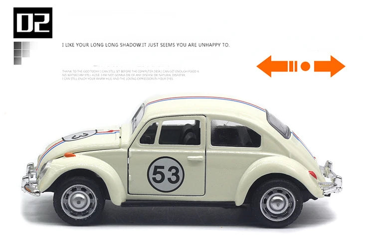 1:32 Classic Beetle – Diecast Metal Toy Car with Pull-Back Function | Kids Gift Model A931 – OksadeLtd™