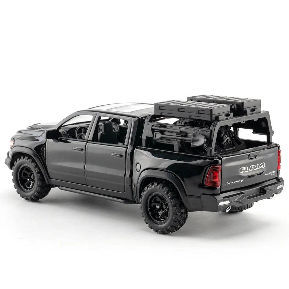 1:32 Dodge Mammoth 1000 TRX – Diecast Alloy Pickup Truck with Sound & Light | Off-Road Toy Gift – OksadeLtd™