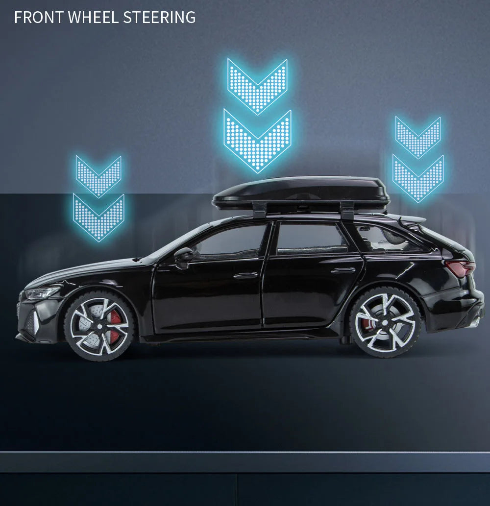 1:32 Audi RS6 – Alloy Diecast Car with Sound & Light | Openable Doors | Gift for Kids & Adults – OksadeLtd™