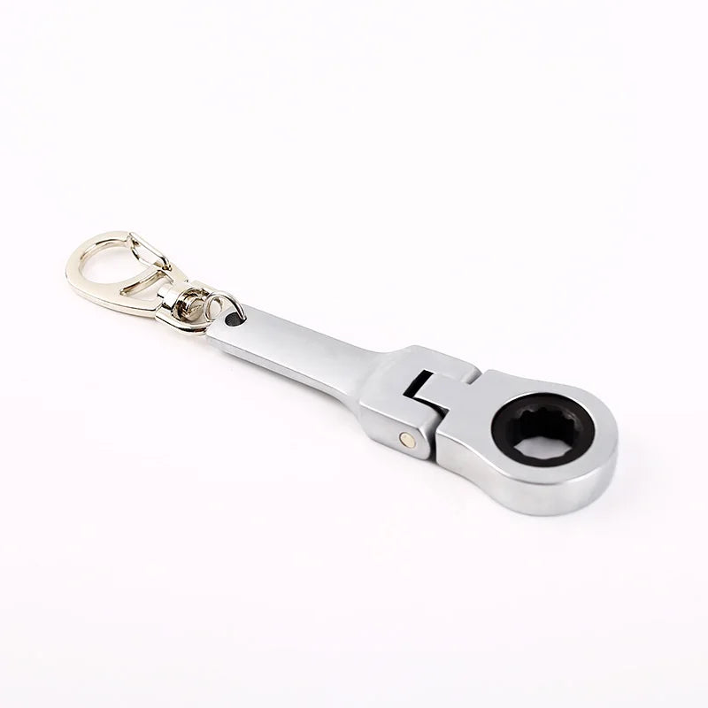 Tuningkeychains JDM Car Auto Tuning Parts 10mm Ratchet Wrench Keychain Keyring Key Ring Metal