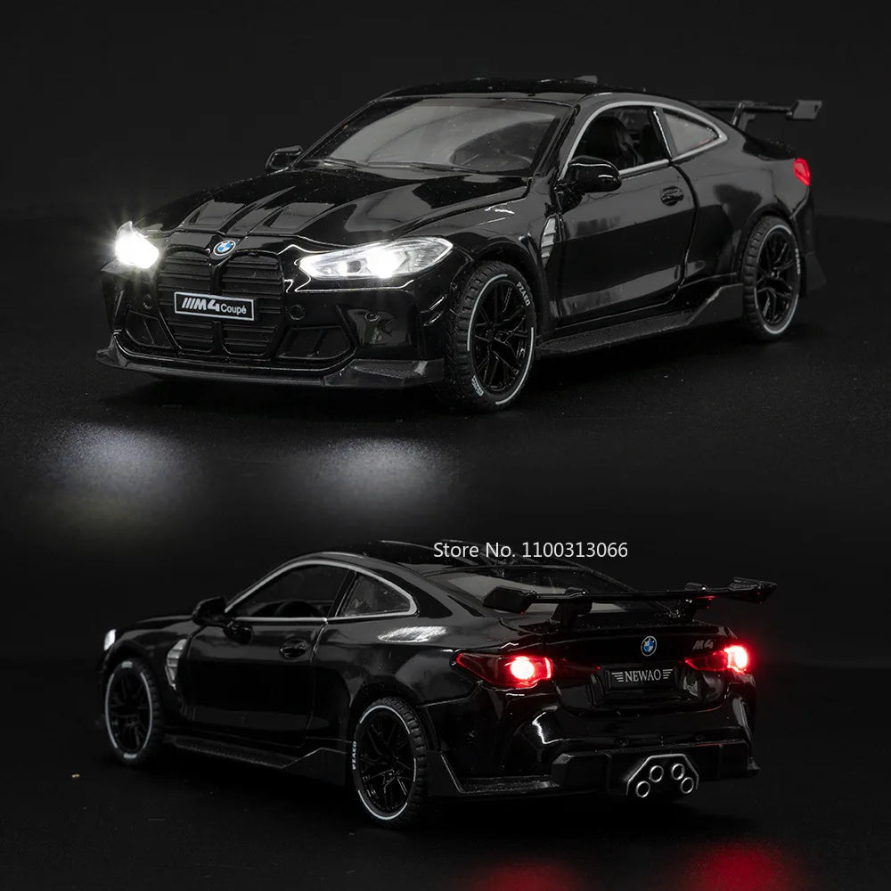 1:32 M4 Sport Car – Alloy Diecast Model with Sound & Light | Kids Toy & Birthday Gift – OksadeLtd™