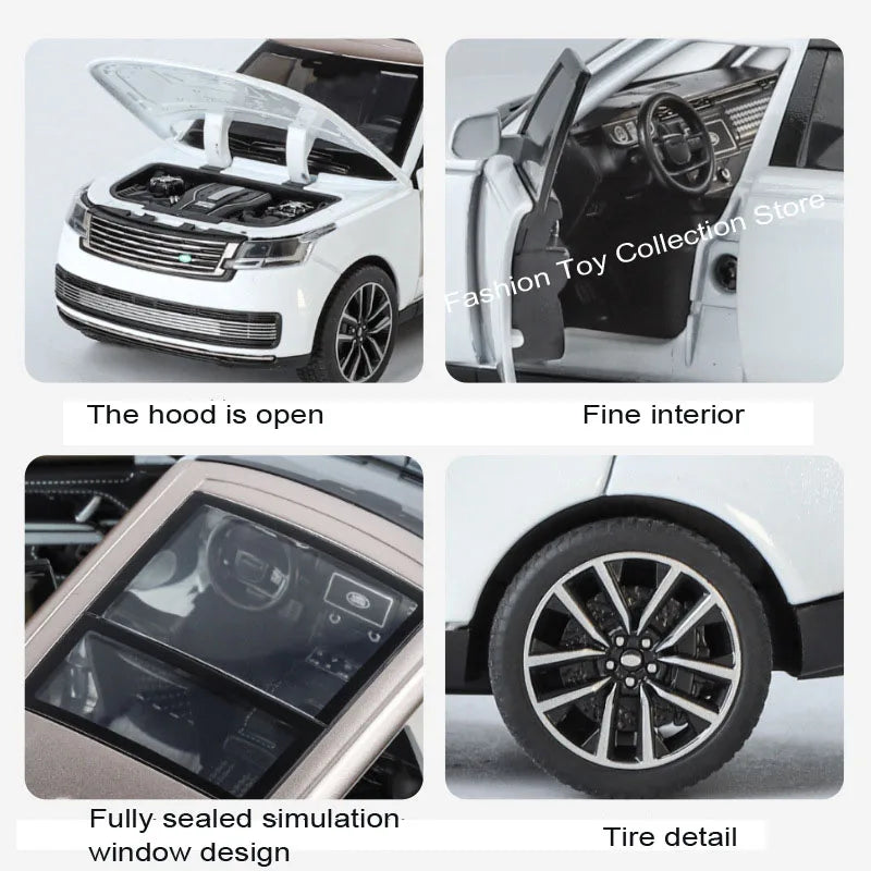 1:32 Range Rover SV 2022 – Alloy Diecast Car with Sound & Light | Pull-Back Toy & Decoration – OksadeLtd™
