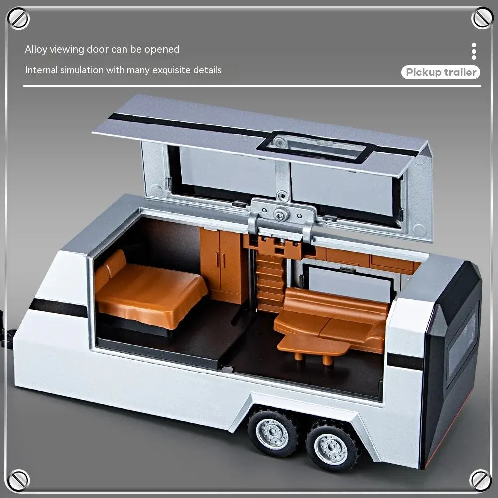 1:32 Cybertruck Diecast Pickup – Sound & Light Metal Toy Truck for Boys (Age 3+) – OksadeLtd™