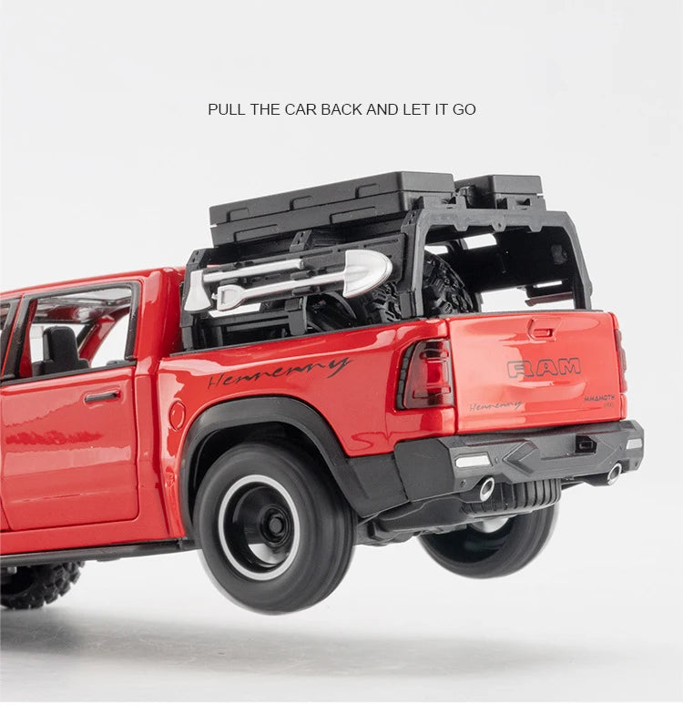 1:32 Dodge Mammoth 1000 TRX – Diecast Alloy Pickup Truck with Sound & Light | Off-Road Toy Gift – OksadeLtd™
