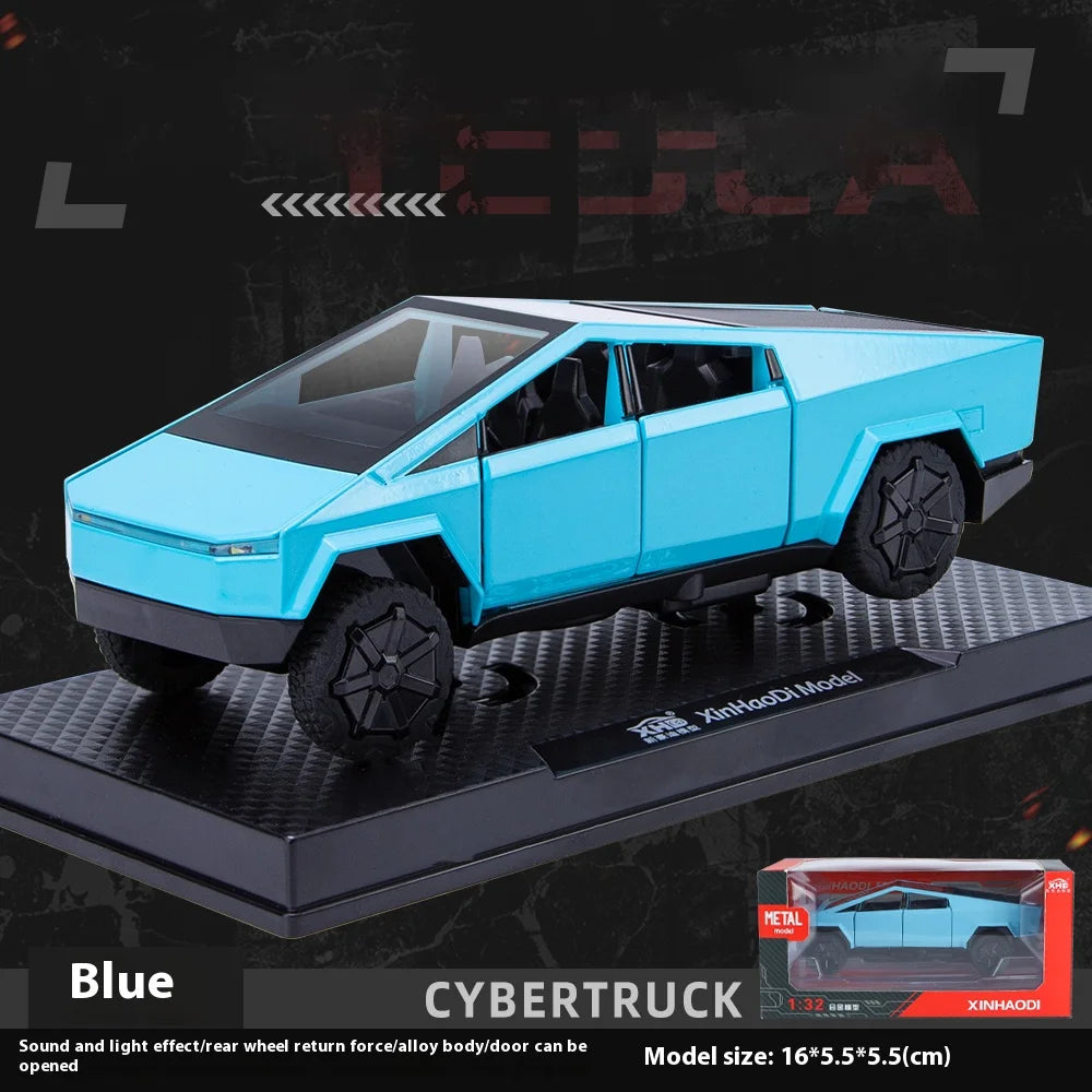 1:32 Cybertruck Diecast Pickup – Sound & Light Metal Toy Truck for Boys (Age 3+) – OksadeLtd™